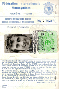 Rennlizenz Karl Auer