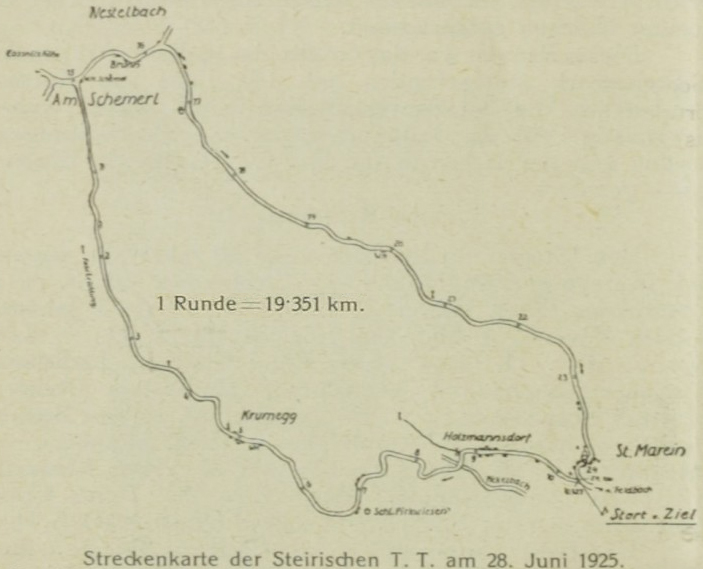 Streckenplan Steirische TT